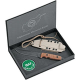 Fox Afghanistan Memorial Knife - 11 Inch Overall With DLC Coated Bohler N690 Blade And Tan Micarta Handle by Fox