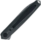 FOX Pacifico Linerlock Fat CF Terz ATC-OG02 DCF - Damasteel Etched Blade With Black Fat Carbon Fiber Handle by FOX