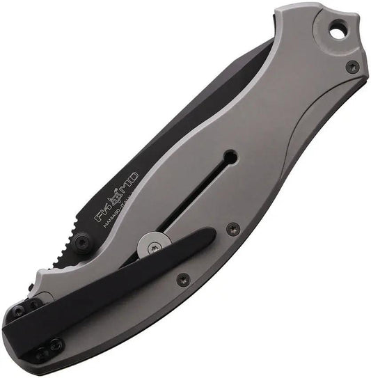 Fox Havoc Framelock Tanto - Bohler N690 Blade With Black Cerakote Black G10 Handle 5.25in Closed by Fox