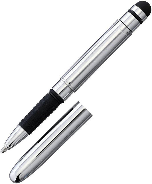 Fisher Space Pen Chrome Bullet Grip Pen w/ Styl BGC/S by Fisher Space Pen