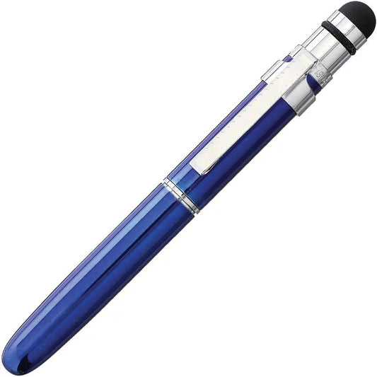 Fisher Space Pen Bullet Space Pen Grip Blue BG1CL/S - Writes Upside Down, Under Water, At Any Angle With Rubber Grip by Fisher Space Pen