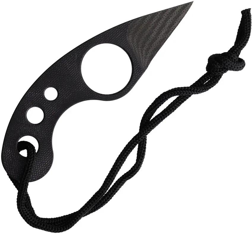 Fred Perrin La Griffe G-10 FPGG10 - Integrated Finger Ring Neck Knife With Skeletonized Handle And Kydex Sheath by Fred Perrin