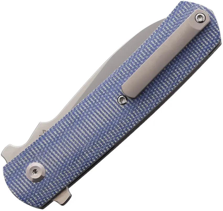 Max Knives Ulys Linerlock Blue Micarta MKHES1BL by Max Knives