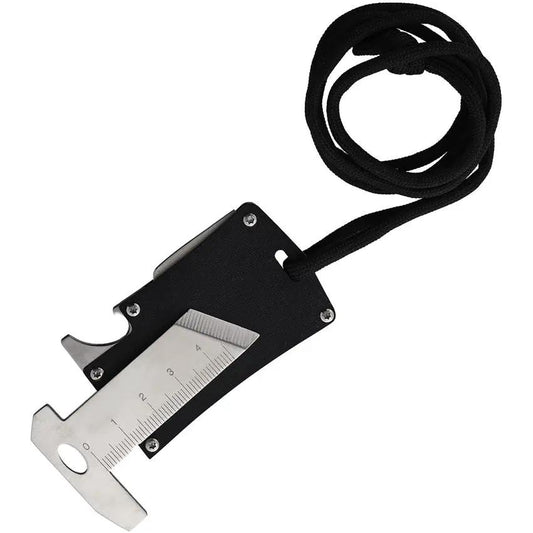 Max Knives Multi-Function Caliper MK PC - 3 Inch Closed Knife with Black G10 Handles, Gut Hook Blade, Bottle Opener by Max Knives