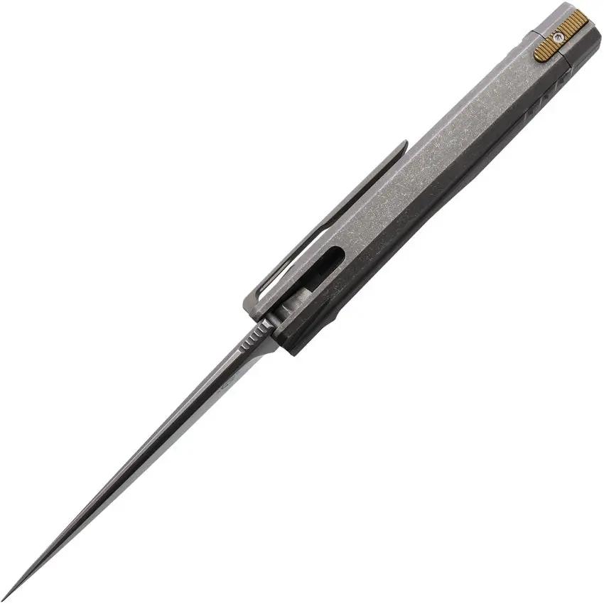 Fred Perrin IKE Integral Framelock Ti MXH04 - Titanium Handle, CPM-154 Blade, Glass Breaker by Fred Perrin