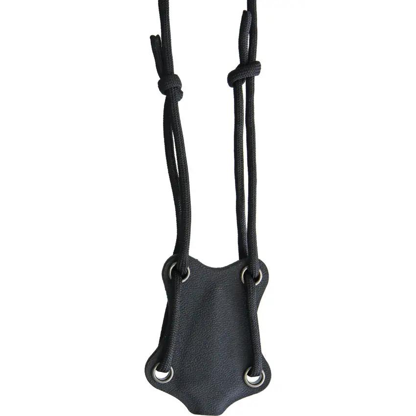 Fred Perrin Mini Push Dagger - One Piece Satin Finish 440C Stainless With Neck Sheath And Lanyard Hole by Fred Perrin