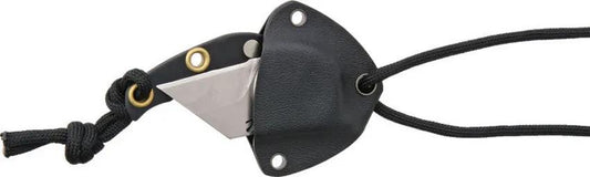 Fred Perrin Le Shark Folder FPSPLS - 3 Inch Closed Folding Knife With Matte 440C Blade, Black Handle, Kydex Neck Sheath by Fred Perrin