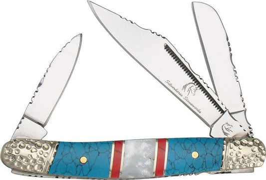 Frost Cutlery Wrangler Turquoise SHS-112TUR by Frost Cutlery