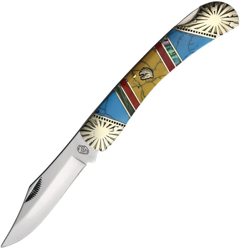 Frost Cutlery Lockback Turquoise SHS-549BARY by Frost Cutlery
