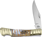 Frost Cutlery Barracuda Lockback Tiger Bone SW-100TG by Frost Cutlery