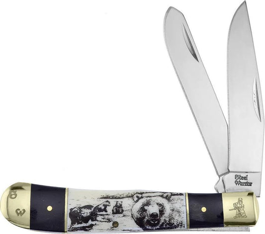 Frost Cutlery Bear Trapper Buffalo Horn SW-108BHSB/B by Frost Cutlery
