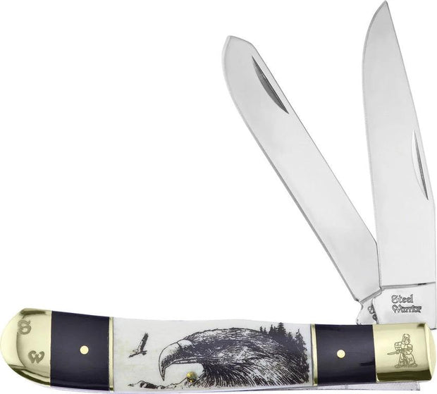 Frost Cutlery Trapper Eagle Buffalo Horn SW-108BHSB/E by Frost Cutlery