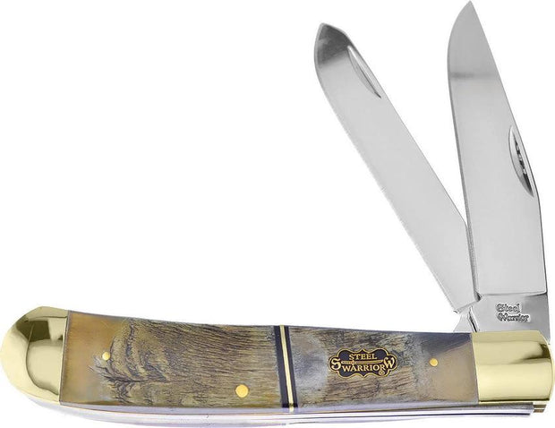 Frost Cutlery Large Trapper Rams Horn SW-108L/RH by Frost Cutlery