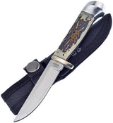 Frost Cutlery Fixed Blade Stag Resin SW-600SBR by Frost Cutlery