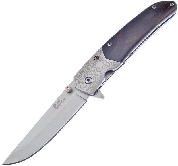 Frost Cutlery Black Badger Linerlock A/O SW-604BPW by Frost Cutlery