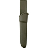 Mora Companion Military Green Knife 4 Inch Stainless Satin Blade With Rugged Rubber Handle For Outdoor Enthusiasts by Mora
