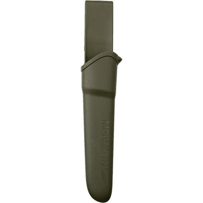 Mora Companion Military Green Knife 4 Inch Stainless Satin Blade With Rugged Rubber Handle For Outdoor Enthusiasts by Mora