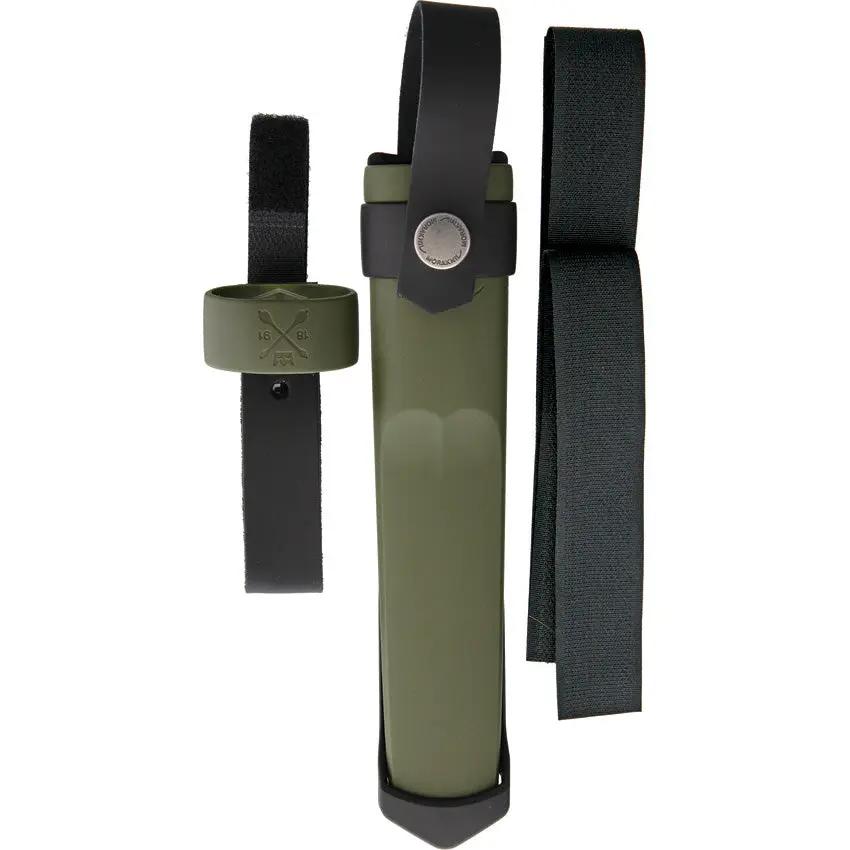 Mora Kansbol Multi Mount Sheath M-12645 - Durable OD Green Belt With Drain Holes For Outdoor Use by Mora