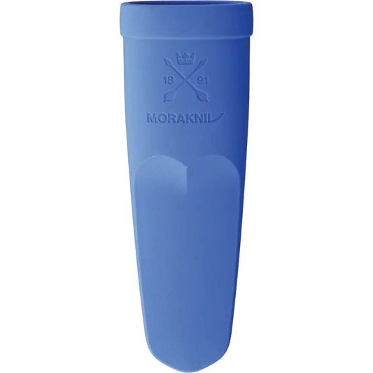 Morakniv Eldris Blue Fixed Blade Knife 2.5 Inch Satin Blade - Compact Outdoor Utility With Lanyard Hole And Sheath by Mora