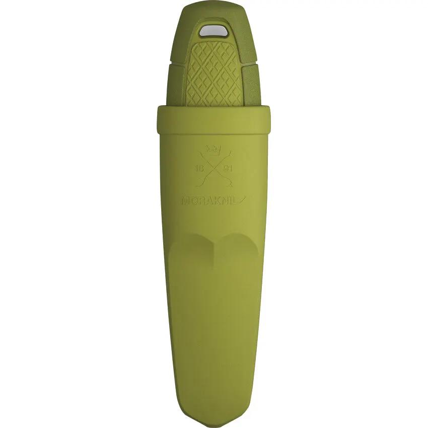 Mora Eldris Green Knife - Compact Fixed Blade EDC For Outdoor Enthusiasts With Lanyard Hole And Green Sheath by Mora