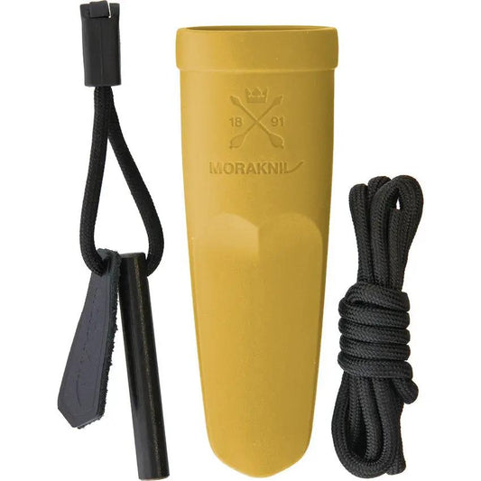 Mora Eldris Knife Kit Yellow All In One With Paracord Fire Starter For Outdoor Survivalists by Mora