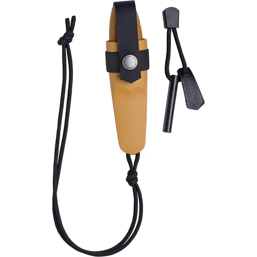Mora Eldris Knife Kit Yellow All In One With Paracord Fire Starter For Outdoor Survivalists by Mora
