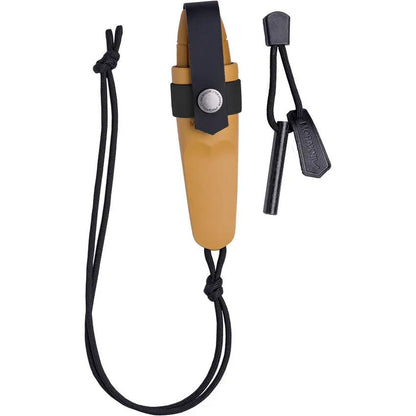 Mora Eldris Knife Kit Yellow All In One With Paracord Fire Starter For Outdoor Survivalists by Mora