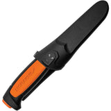 Mora Basic 546 M-13246 Outdoor Knife 3.5in Stainless Blade With Orange Handle And Sheath by Mora