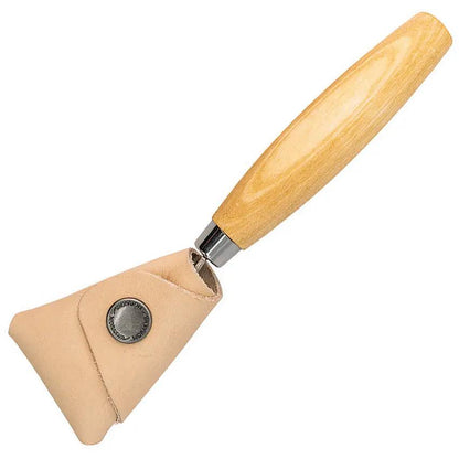 Morakniv 164 Left Hand Hook Knife For Spoon Carving 6.5in Overall 2 Inch Stainless Blade Birch Handle Leather Sheath by Mora
