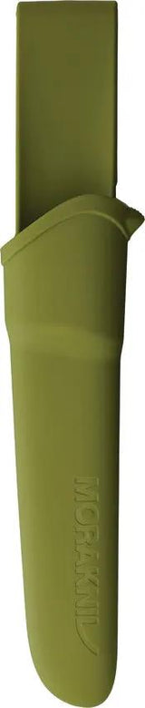 Mora Companion Spark Green M13570 Outdoor Knife - Integrated Fire Starter In Handle And 4 Inch Scandi Blade by Mora