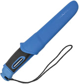 Mora Companion Spark Knife Blue With Fire Starter Outdoor Survival Fixed Blade 4Inch Satin Scandi by Mora