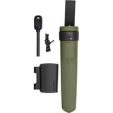 Mora Kansbol Knife With Detachable Survival Kit Green For Outdoor Enthusiasts And Bushcraft Scandi Grind by Mora