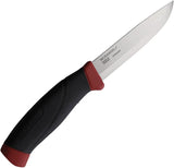 Mora Companion Fixed Blade Knife Red Dala M14070 Satin Scandi Grind Blade Durable For Campers And Outdoor Enthusiasts by Mora
