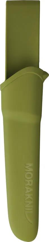 Mora Companion Olive Green Rugged Fixed Blade Knife - Scandi Grind 4 Inch Blade For Campers by Mora