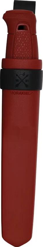 Mora Kansbol Fixed Blade Knife Dala Red Handle Satin 4.25in Blade - Bright Red Handle For Quick Visibility Outdoorsmen by Mora