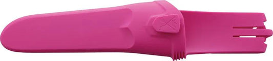 Mora Basic 511 Fixed Blade Knife Pink Handle - Compact Outdoor Knife With High-Visibility Pink Grip by Mora