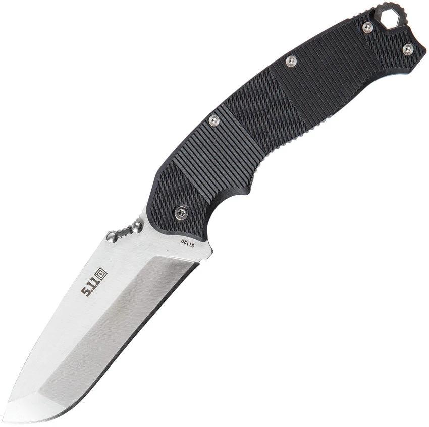 5.11 Tactical Game Stalker Fixed Blade Knife 8.75 Inch Full Tang AUS 8 Thumb Rest MOLLE Sheath For Outdoor Professionals by 5.11 Tactical