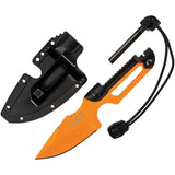 5.11 Tactical EDC Ferro Neck Knife With Integrated Ferro Rod And Orange 2.5in Blade For Outdoor Enthusiasts by 5.11 Tactical