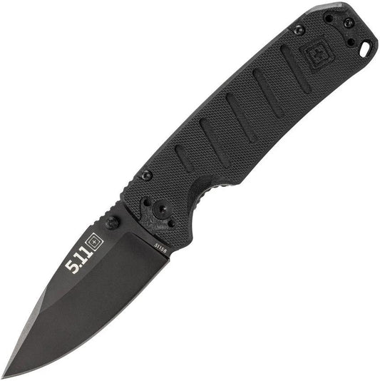 5.11 Tactical Mini Ryker Framelock Knife EDC Ready D2 Blade Black G10 Handle With Pocket Clip by 5.11 Tactical
