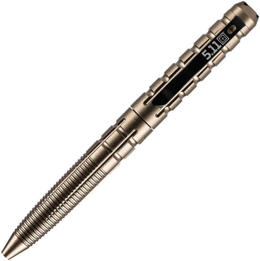 5.11 Tactical Kubaton Tactical Pen Sandstone Aluminum Construction Pocket Clip Self Defense EDC by 5.11 Tactical