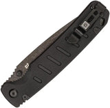 5.11 Braddock Linerlock Knife Black D2 Drop Point Blade With G10 Handle For Tactical Professionals by 5.11 Tactical