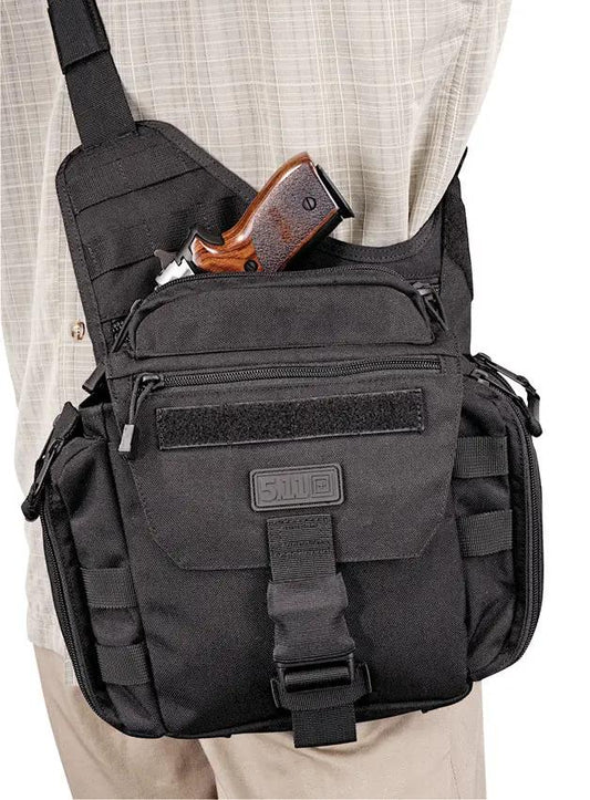 5.11 Tactical PUSH Pack Tactical Shoulder Bag With Expandable Pockets 1L Bottle Fits Back Up Belt For Tactical Pros by 5.11 Tactical