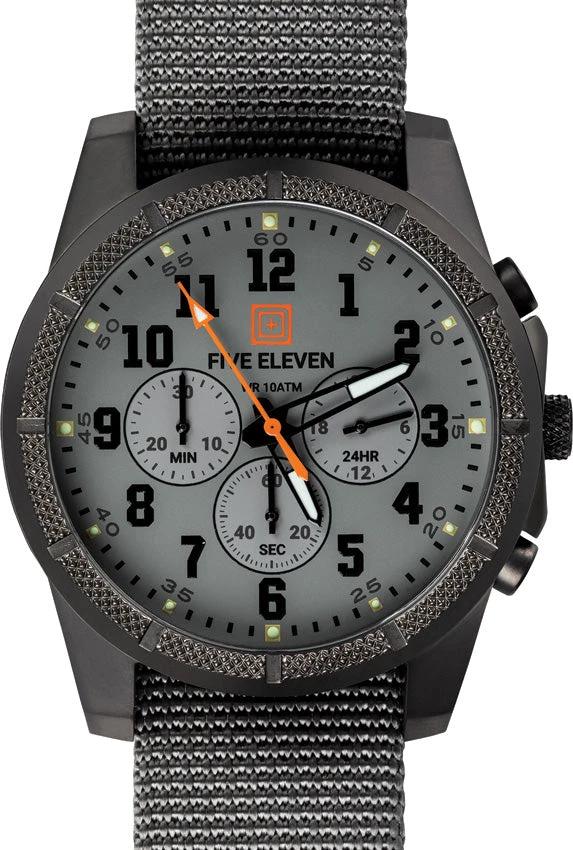 5.11 Tactical Outpost Chrono Watch Storm 56722 44mm Stainless Case 100m Water Resistant Luminous Hands Stopwatch Pros by 5.11 Tactical