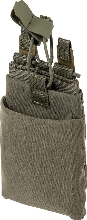 5.11 Tactical Flex Utility Pouch Ranger Green For Pros Stretch Pouch With Front And Rear Compartments Flex HT Mount by 5.11 Tactical