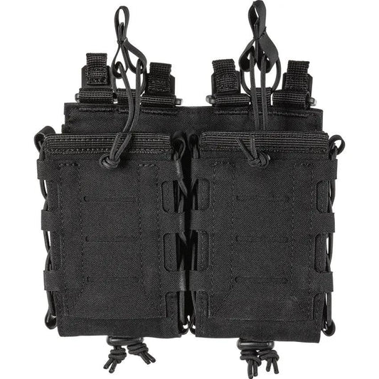 5.11 Tactical Flex Double Pistol Magazine Pouch 57103-019 For Law Enforcement MOLLE Panel Bungee Retention 500D Nylon by 5.11 Tactical