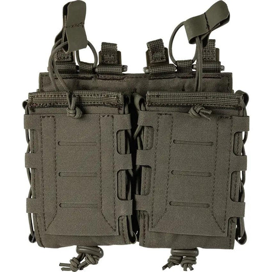 5.11 Tactical Flex Double Pistol Mag Pouch 57103-186 With Laser Cut MOLLE Panel For Operators Ranger Green by 5.11 Tactical