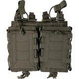 5.11 Tactical Flex Double Pistol Mag Pouch 57103-186 With Laser Cut MOLLE Panel For Operators Ranger Green by 5.11 Tactical