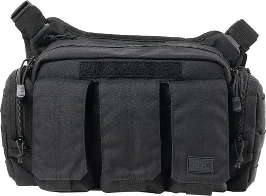 5.11 Tactical Bailout Bag Ambidextrous Quick Release Strap Center Zip Compartment 3 Front Pockets For First Responders by 5.11 Tactical