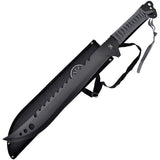 Frost Cutlery Tac Xtreme Machete Gray Wrap - 25 Inch Overall, 16 Inch Black Finish Sawback Blade, Full Tang by Frost Cutlery