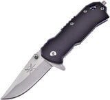Frost Cutlery Tac Linerlock Black G10 A/O TX-38B/G10 by Frost Cutlery